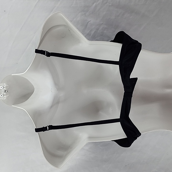 Y2K Black Vassarette Bra 38C Plunge NWT - Picture 3 of 3